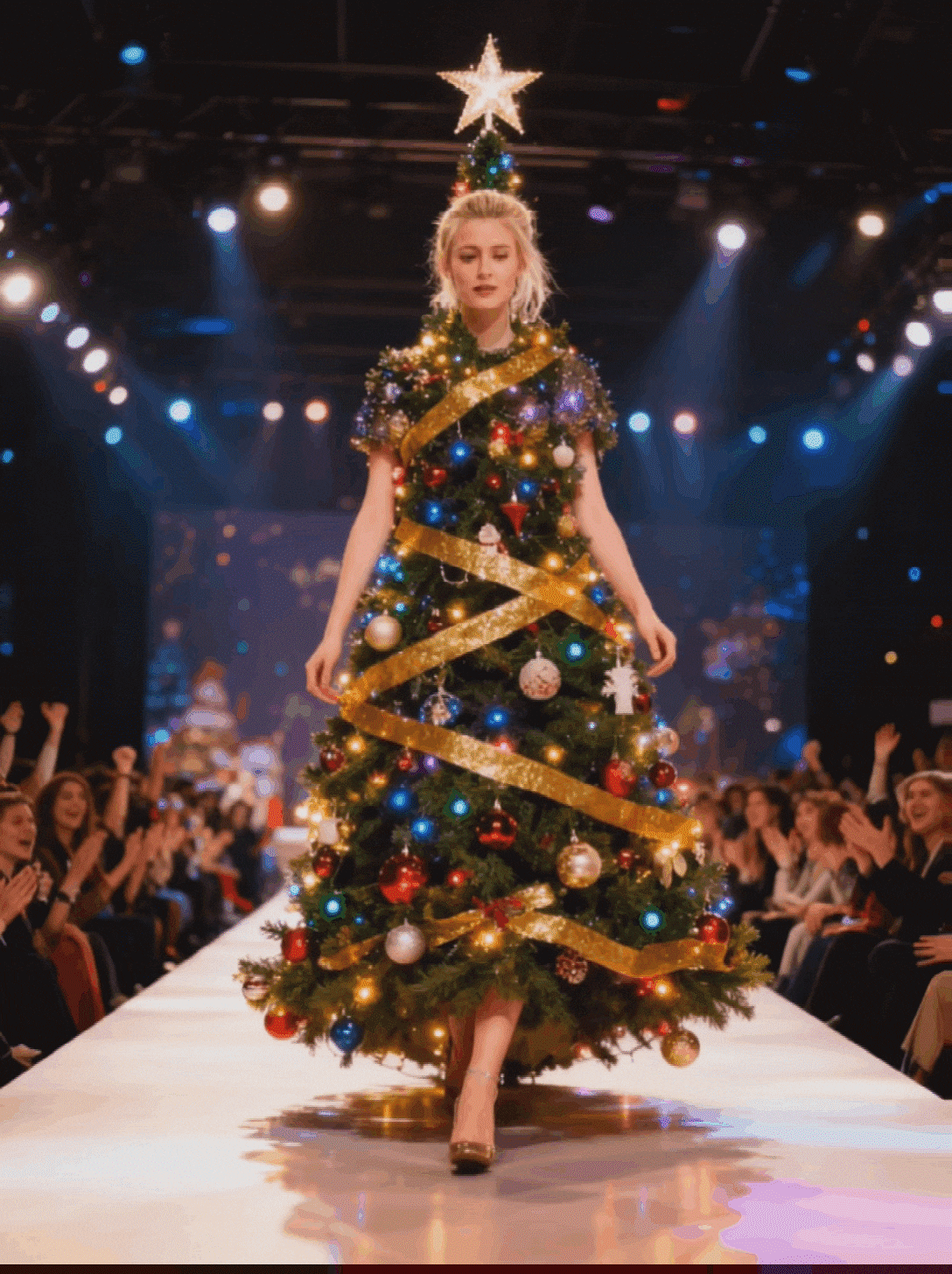 filmora ai christmas tree outift