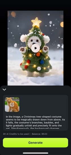 generate pet ai christmas tree
