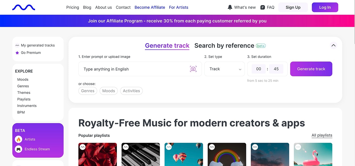 mubert ai music generator