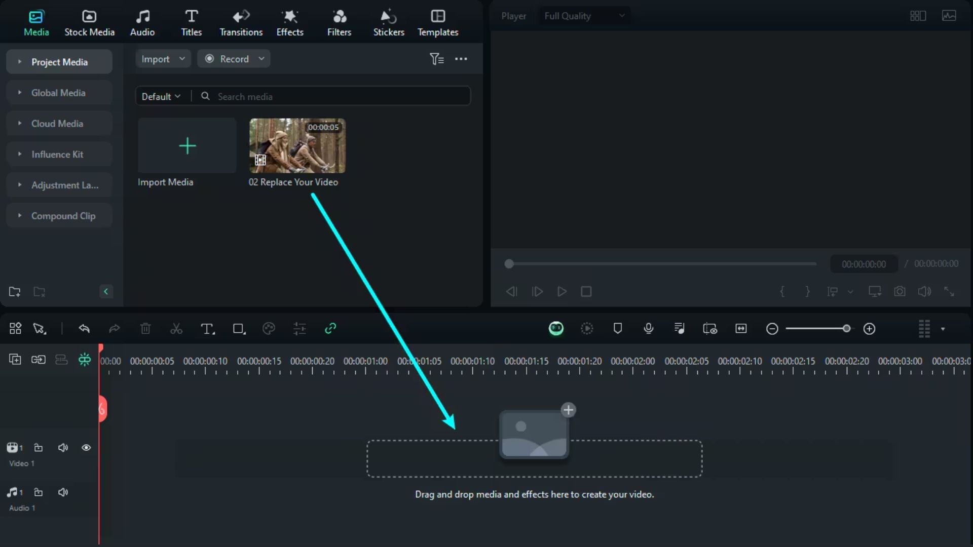import file filmora