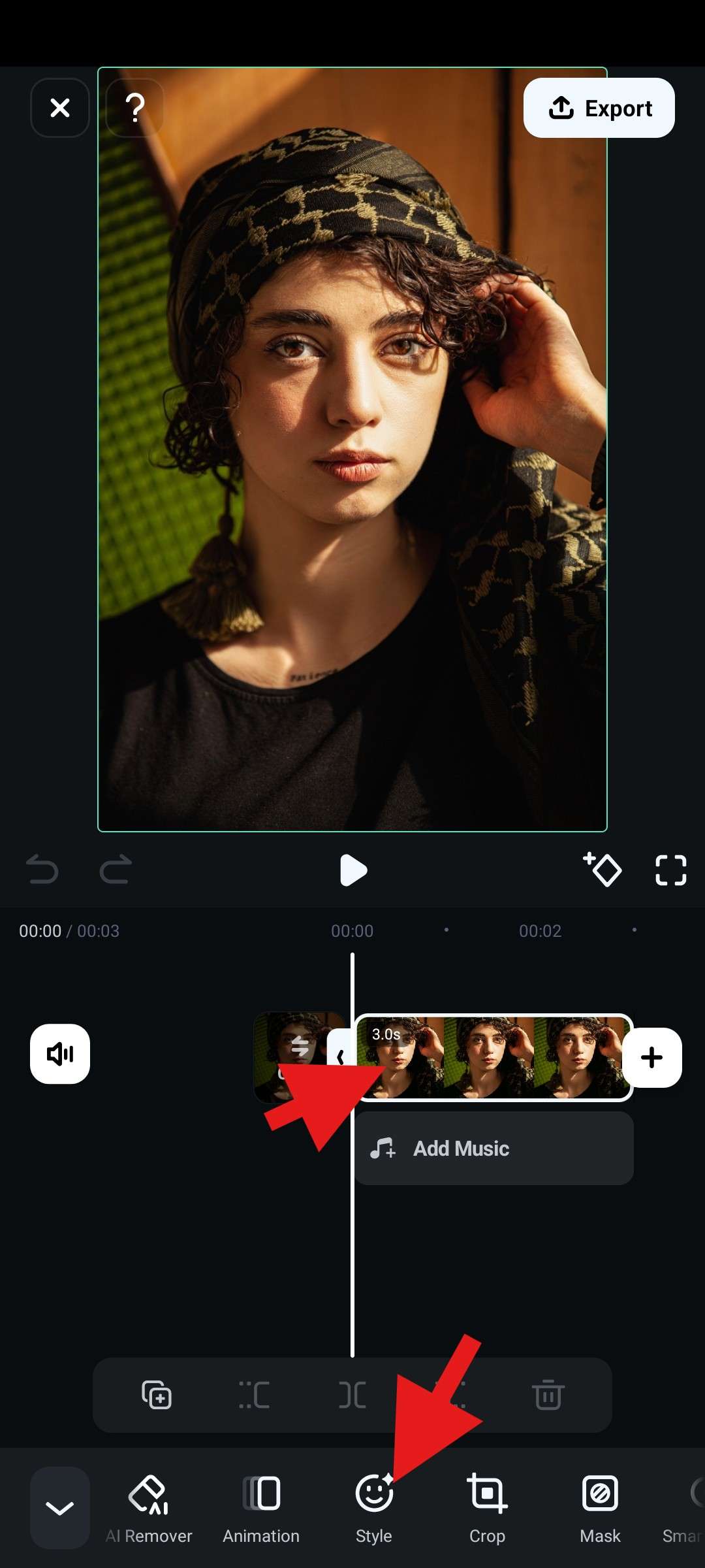 find and use image style feature