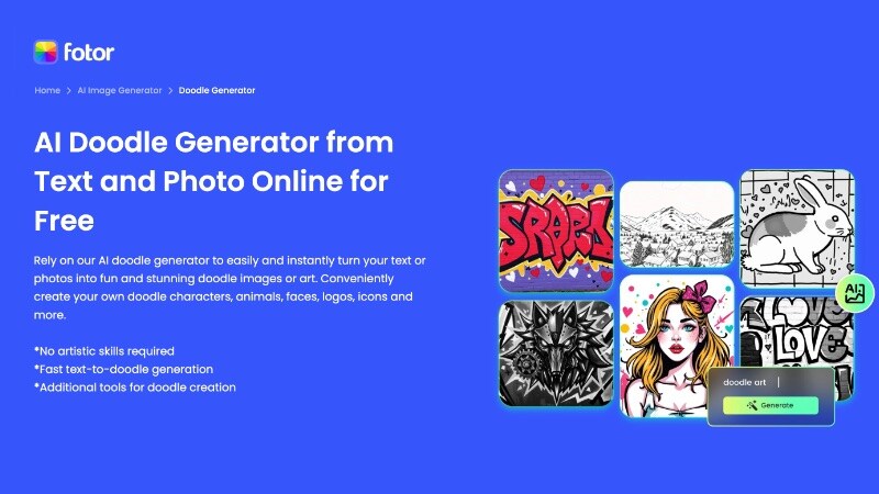 fotor ai doodle generator from photo