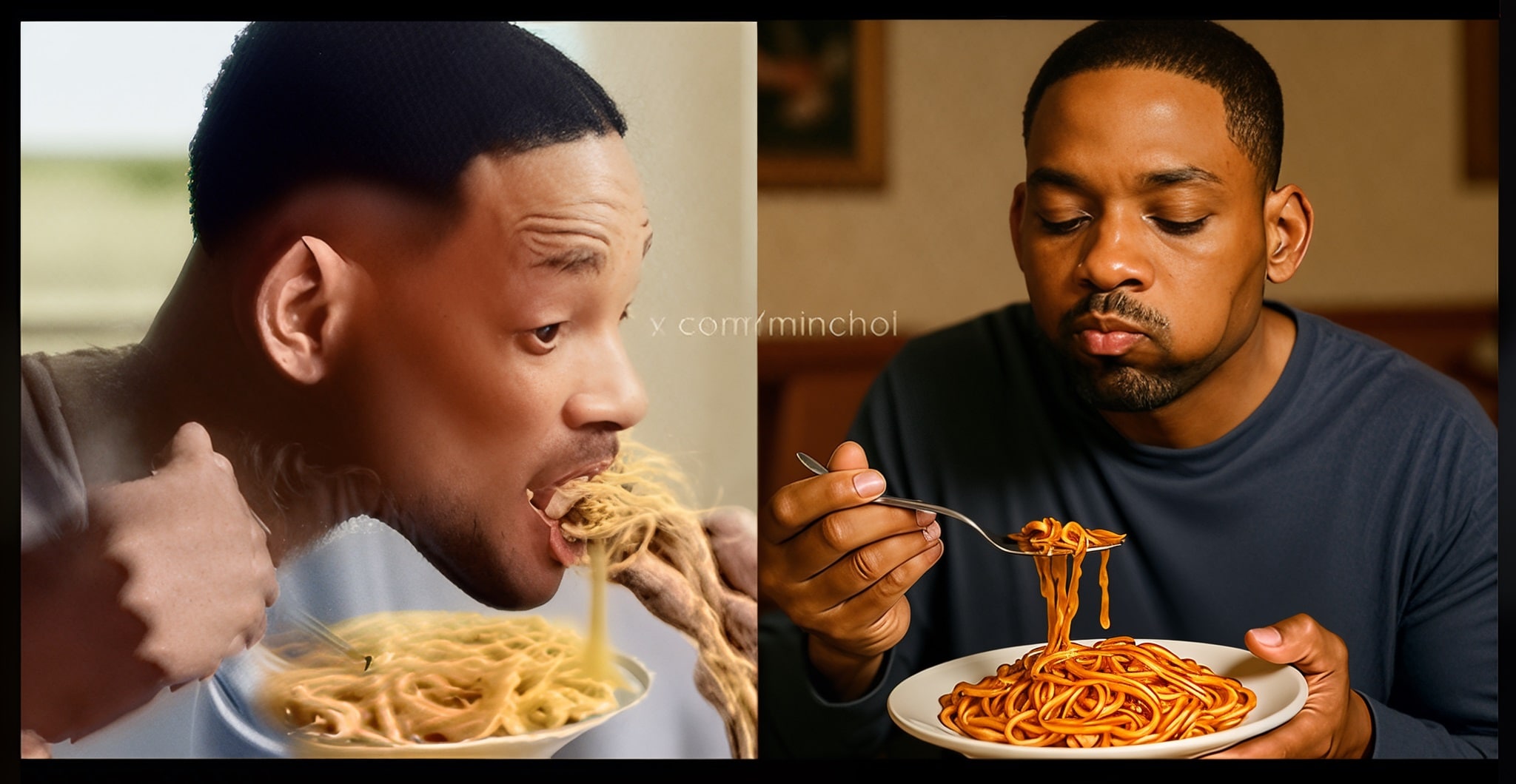 popular ai eating meme