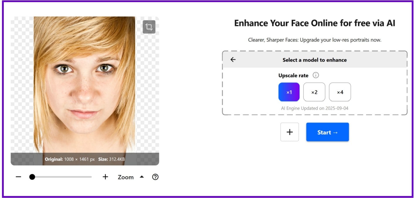 select a model to enhance