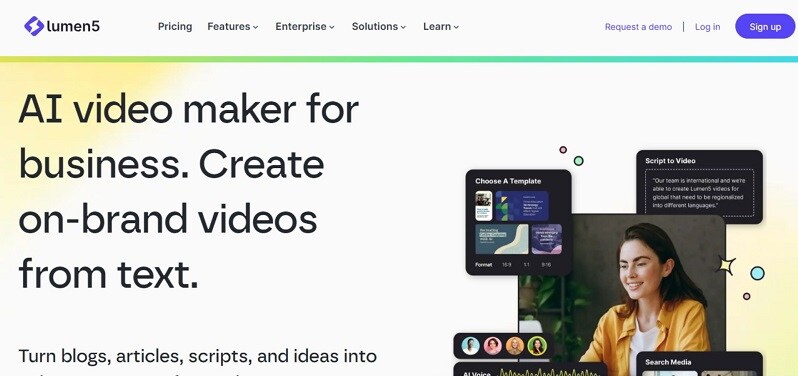 ai faceless video generator lumen5