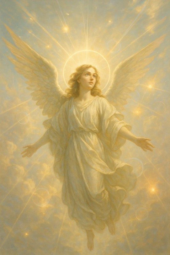 glowing angel halos