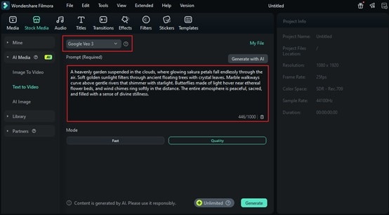 input prompt