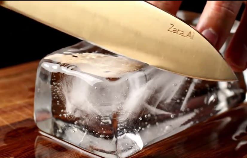 ice sliced