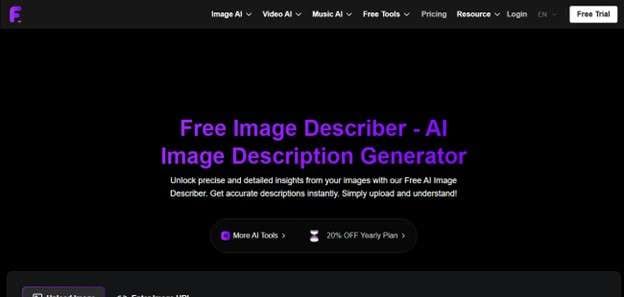 flyne image describer tool
