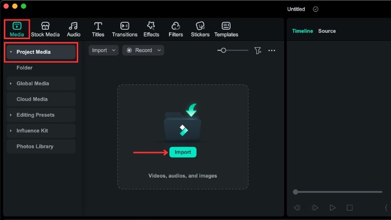 import the image or video