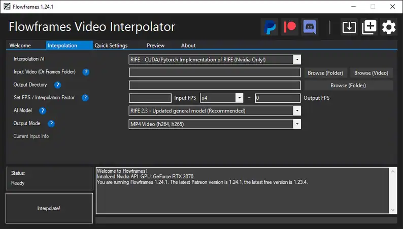 flowframes ai interpolation tool