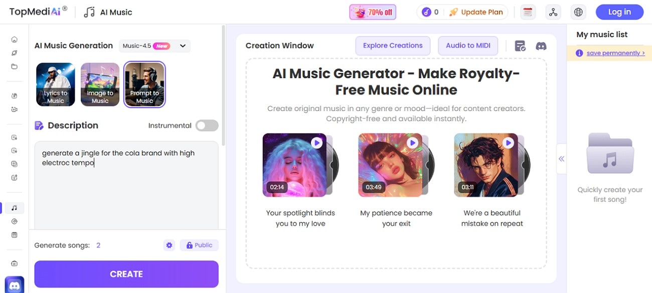 topmedi ai jingle maker