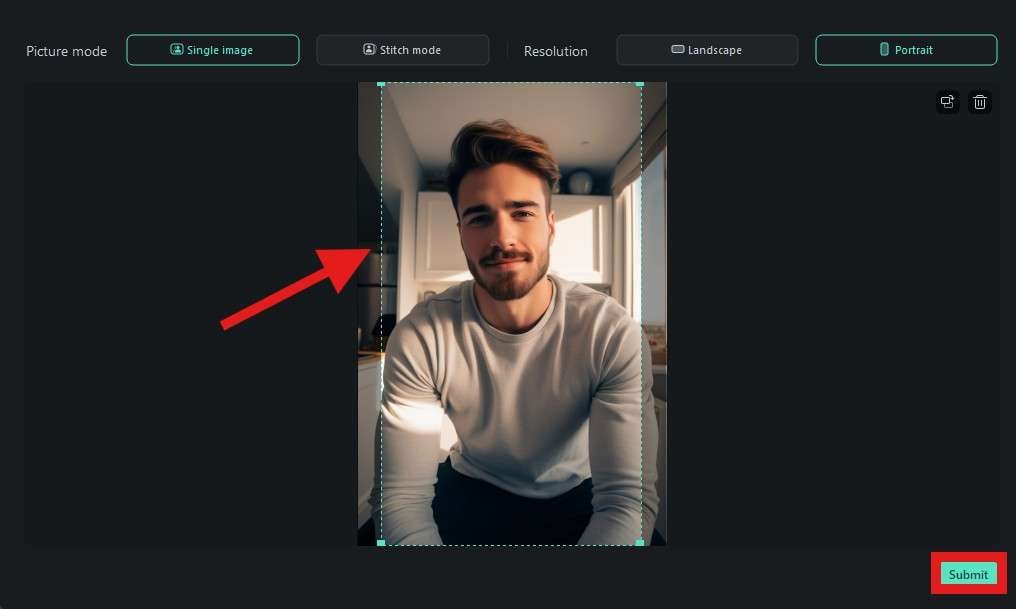 submit photo for image to video