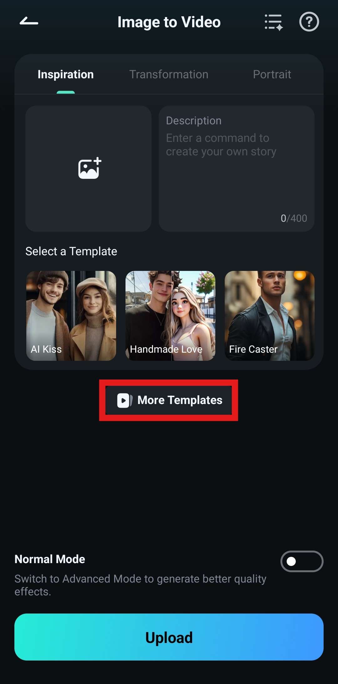 activate image to video feature filmora