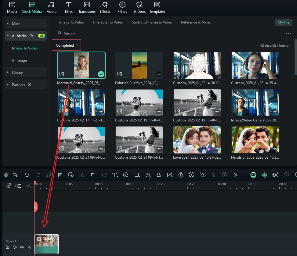 preview and explore video editing features for ai mermaid videos
