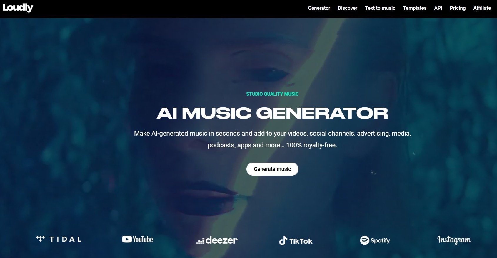 loudly ai music generator