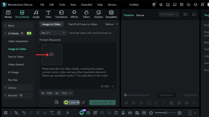 upload an image as a reference