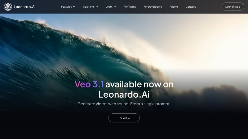 use leonardo ai nature video generator