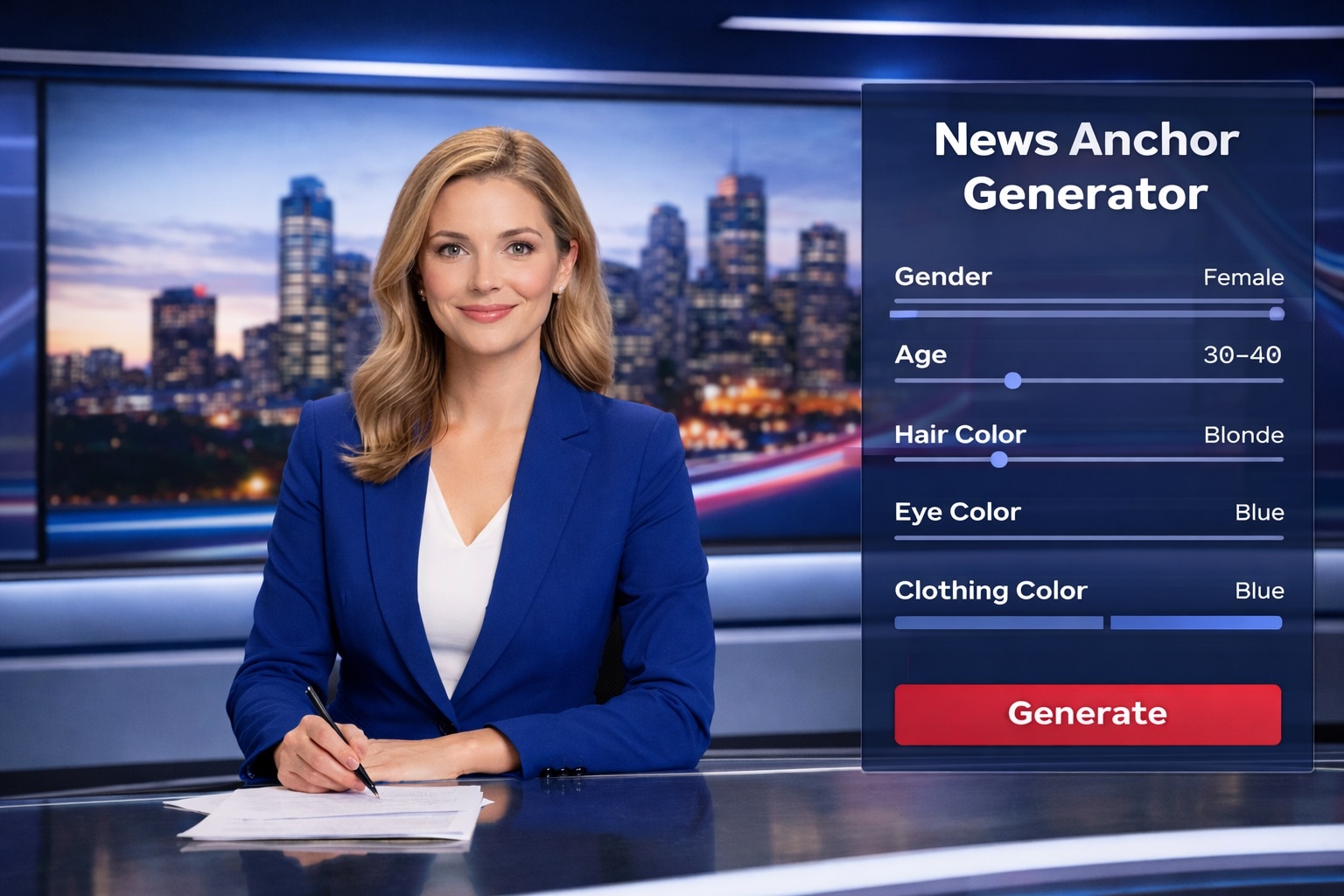 ai news anchor generator