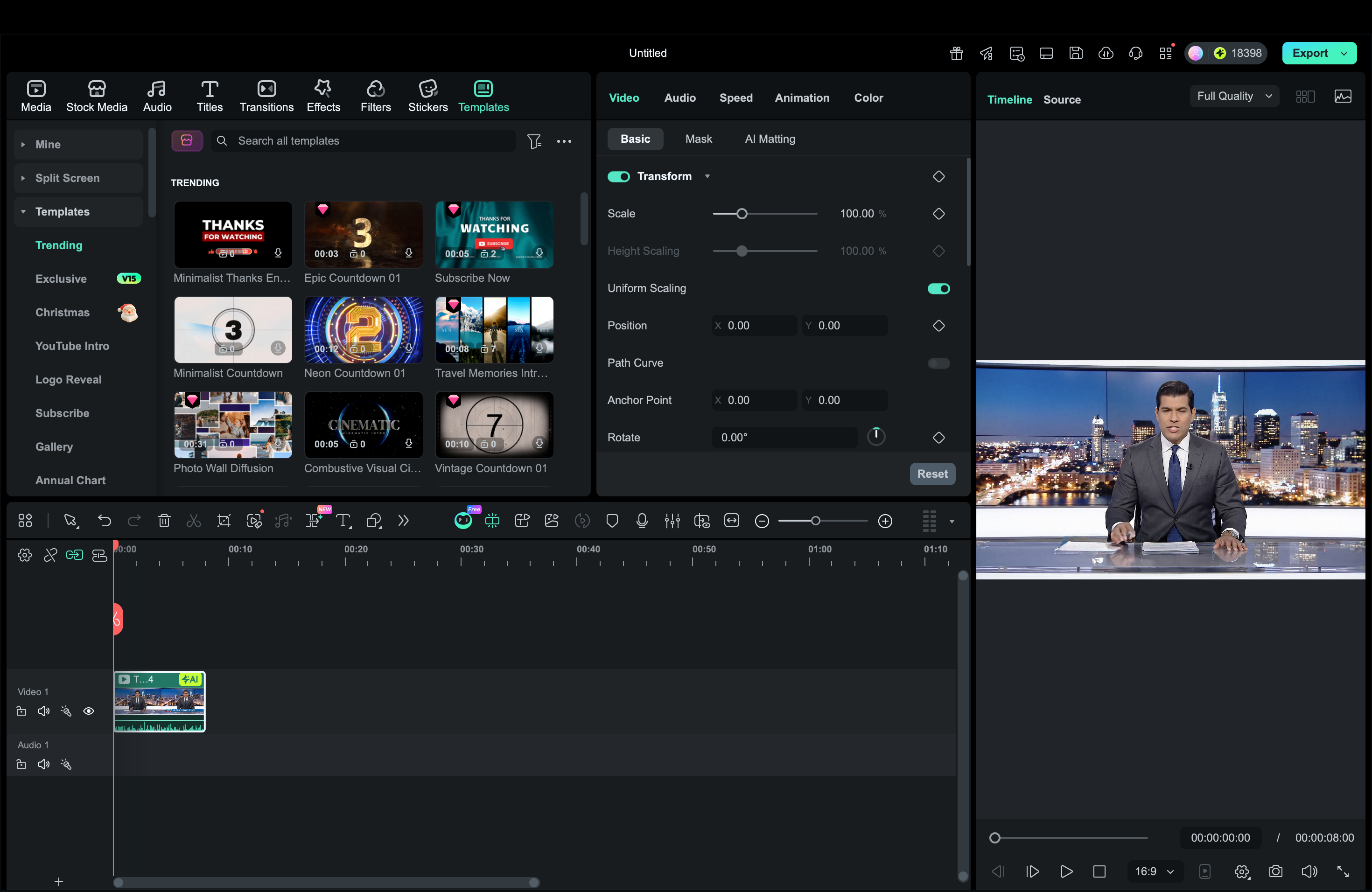 filmora further edit timeline