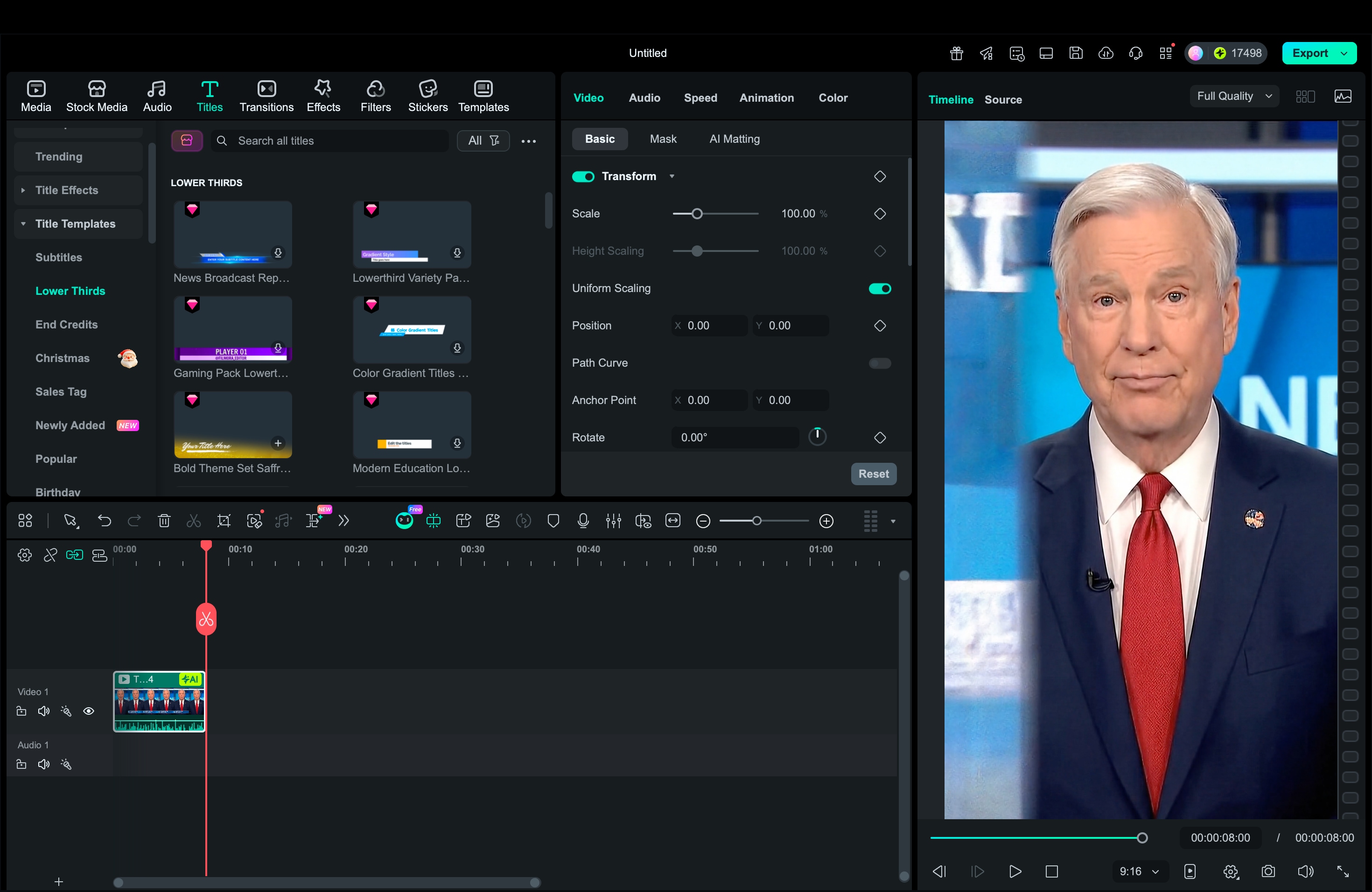 filmora editing tools