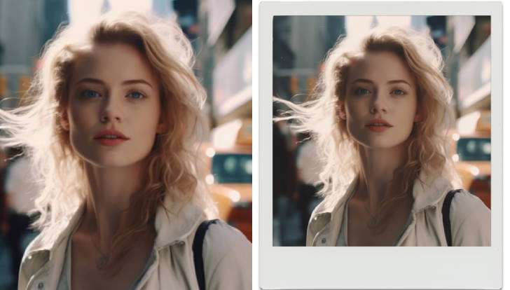 filmora ai polaroid filter