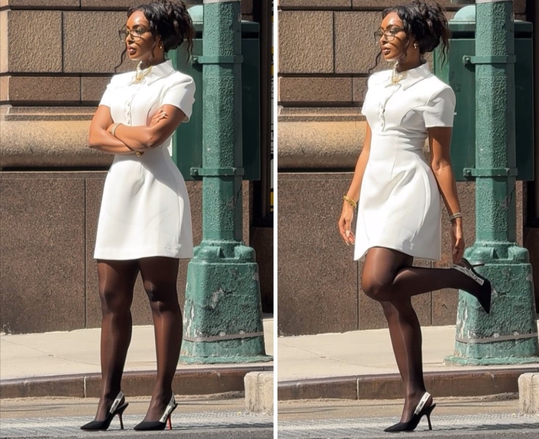 woman standing sample