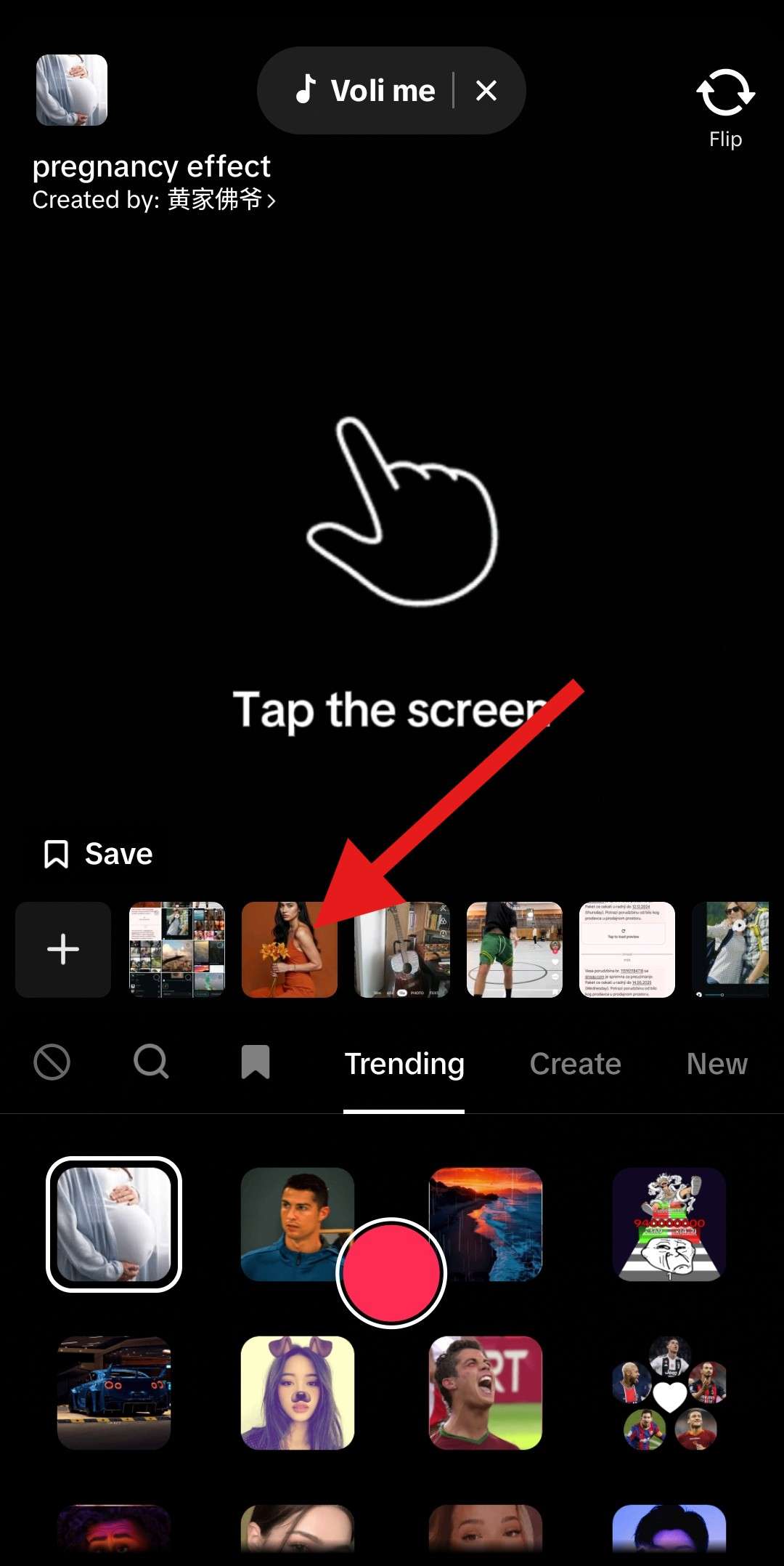 upload an image to tiktok