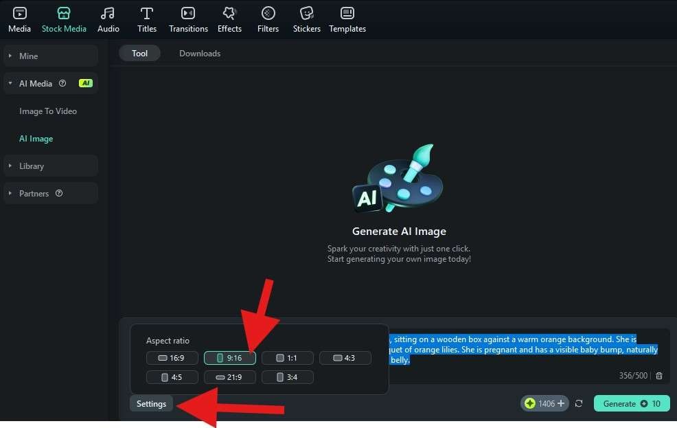 choose image ratio