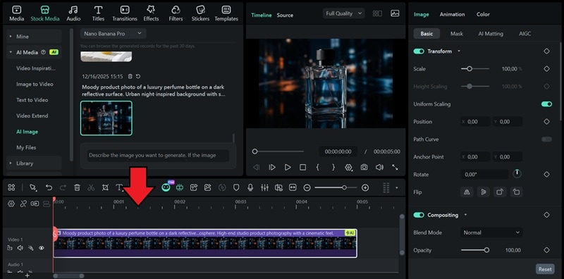 refine and edit the ai product shot