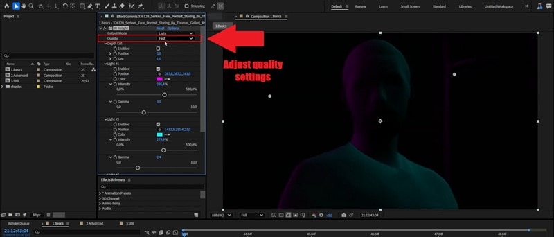définir la qualité sur fast