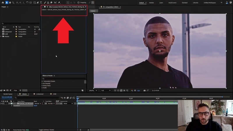 importer une vidéo dans after effects