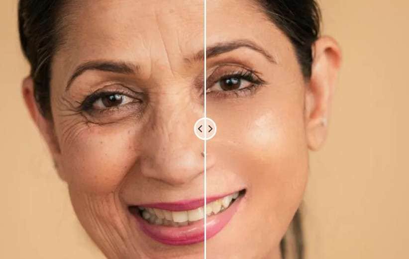 aipassportphotos remove wrinkles feature comparison photo