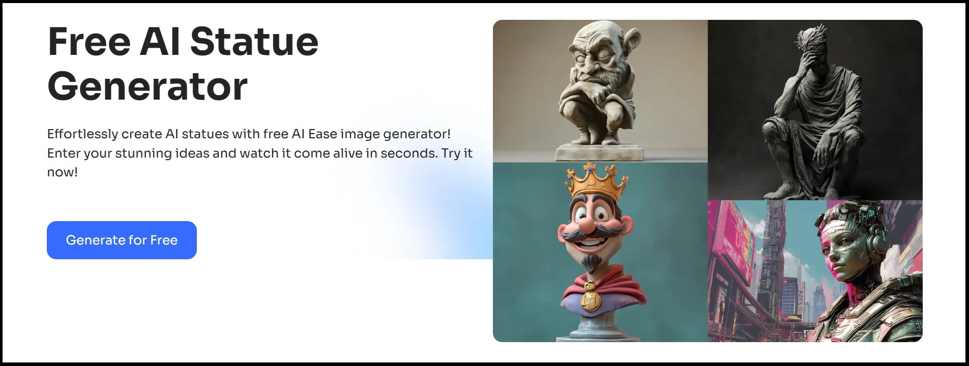 turn picture into statue online