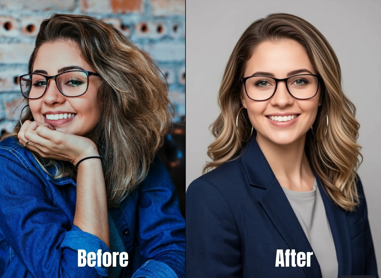 before and after concept