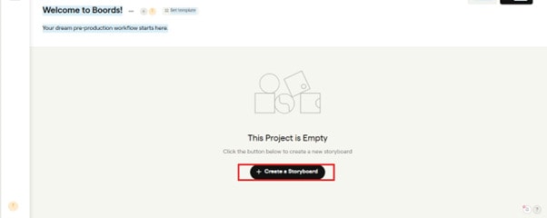 create storyboard in boord