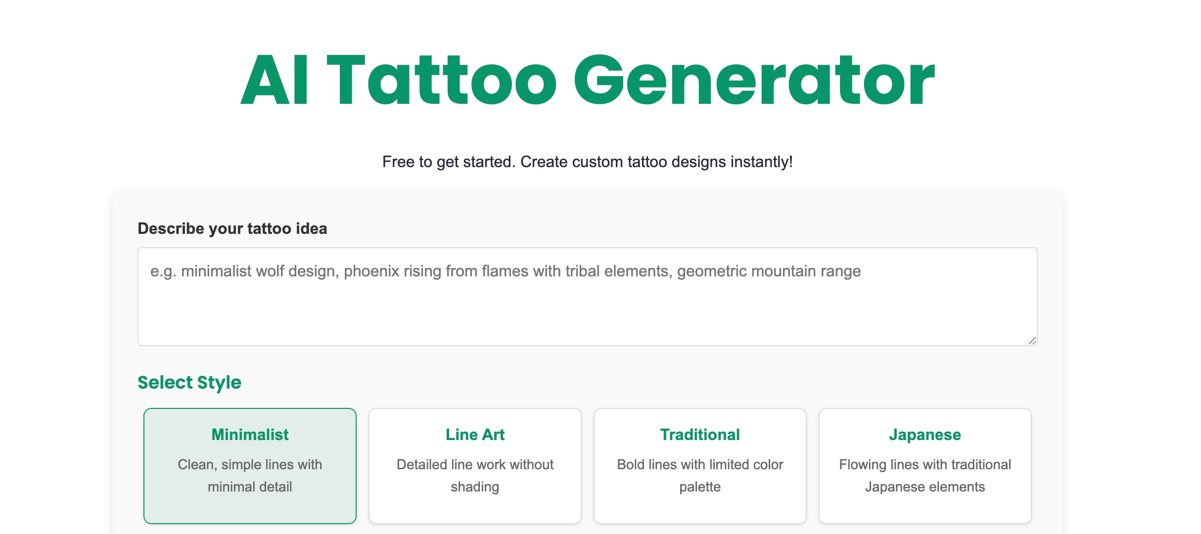 appointo ai tattoo generator