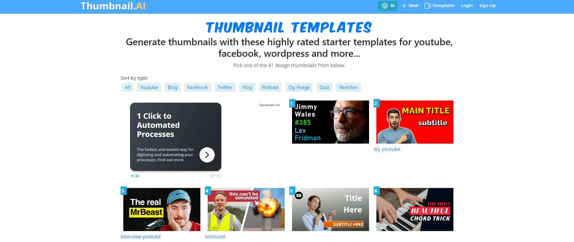 thumbnail ai thumbnail maker