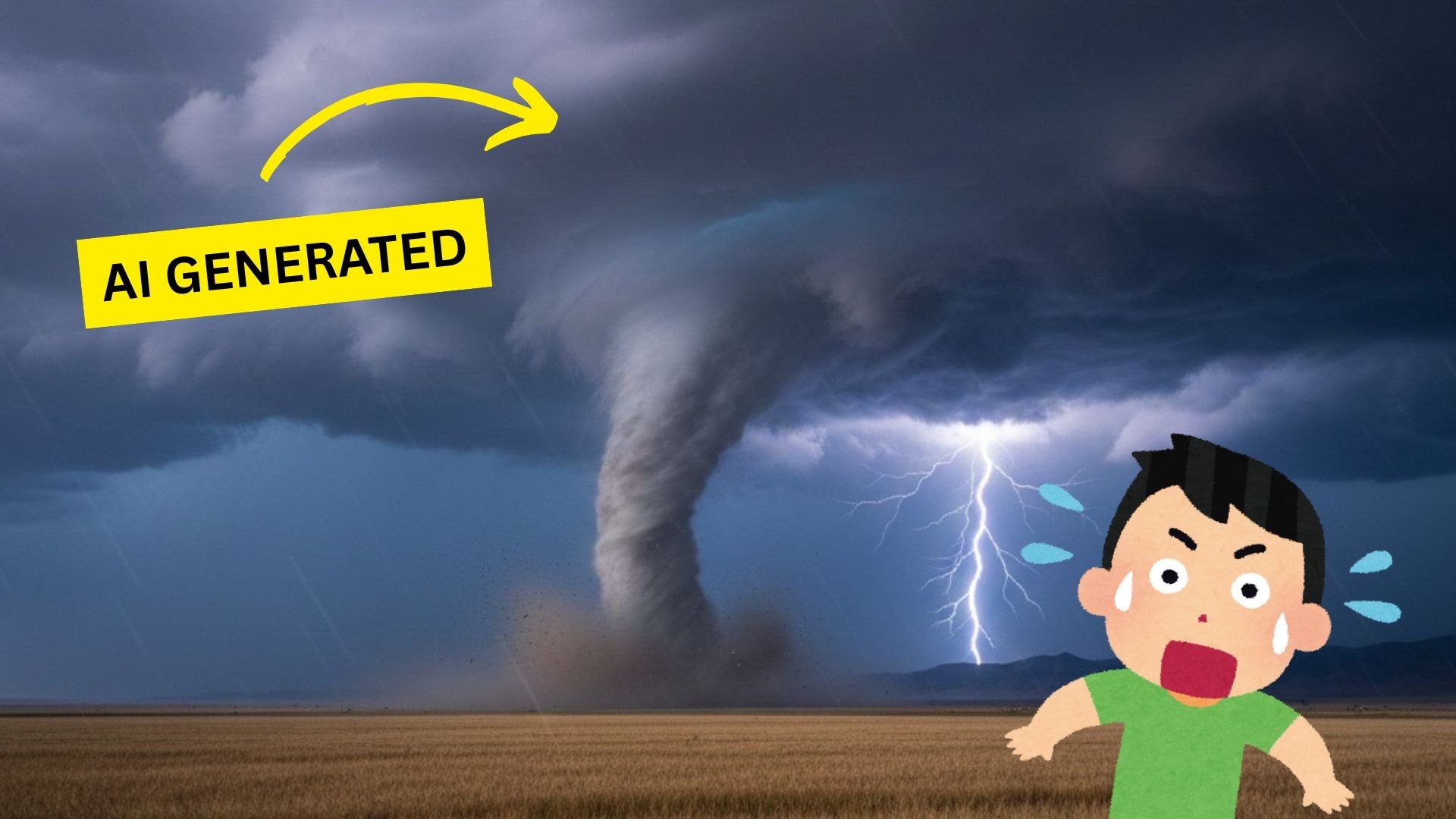 ai generated content tornado