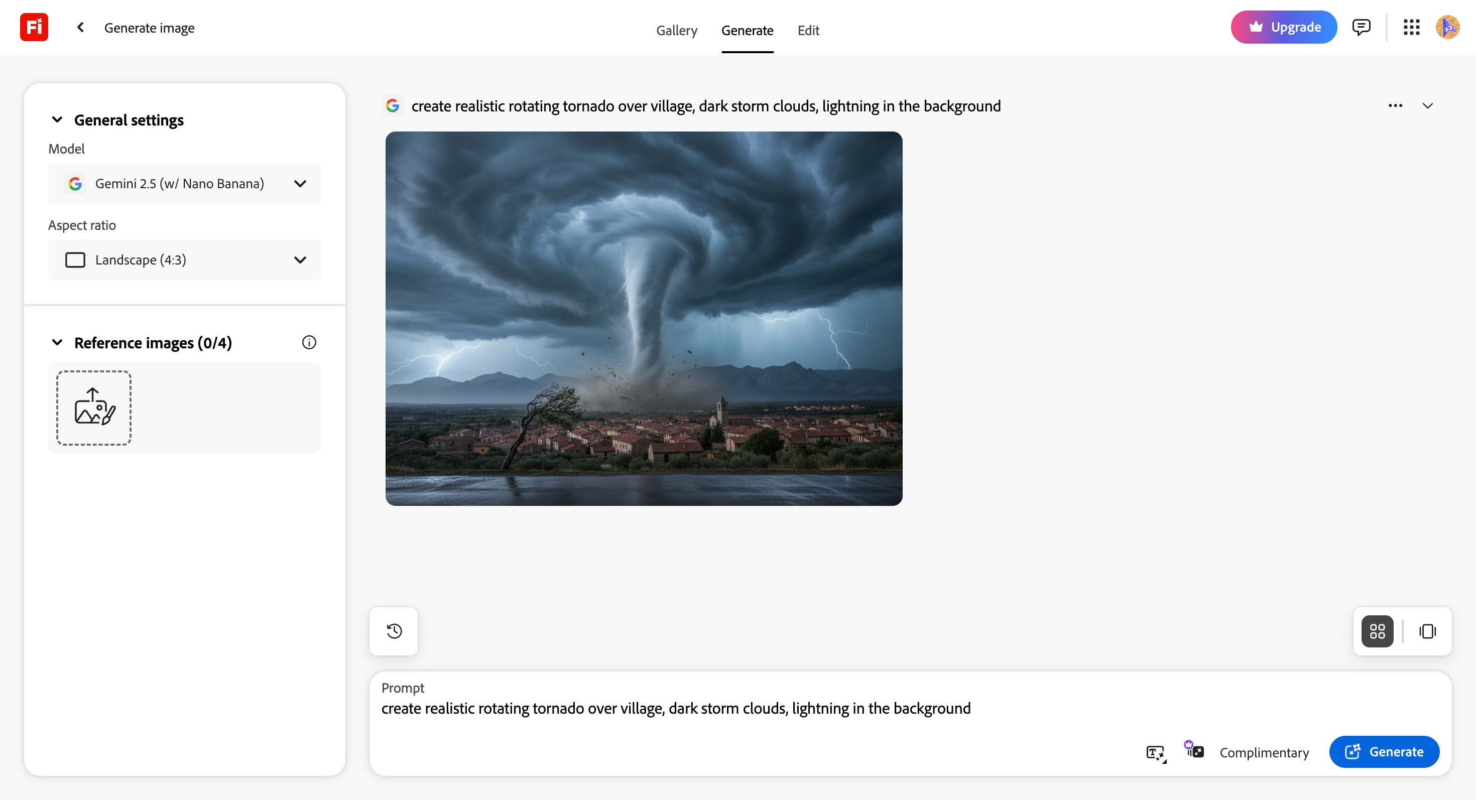 adobe firefly ai tornado