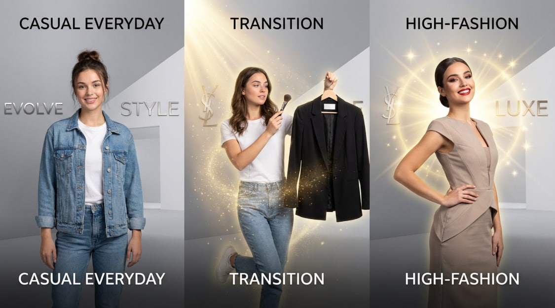 Transformation en personnage numérique avec une transformation ai video