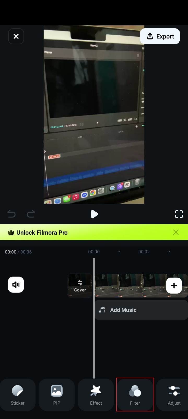 filter tab