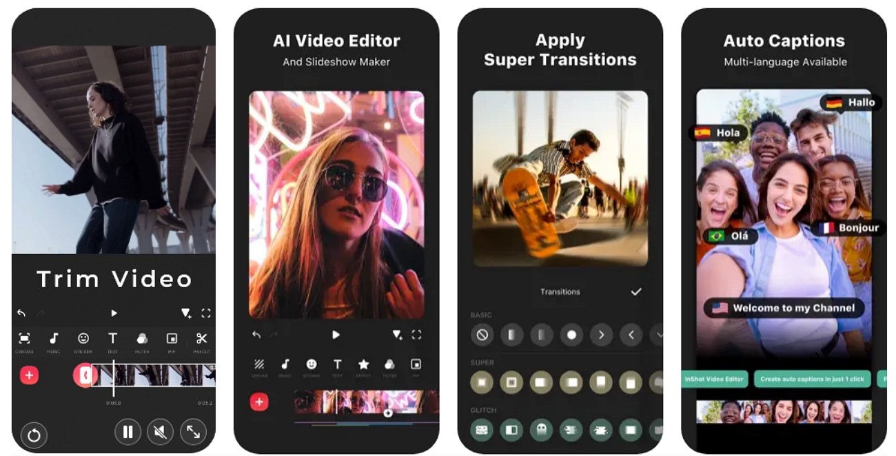 inshot ai video editor app