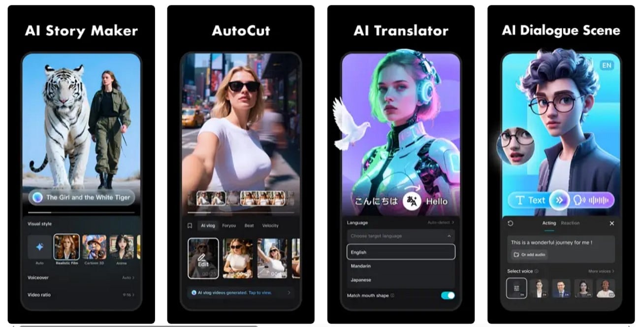 capcut ai video editor app