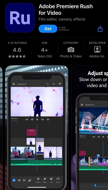 adobe premiere rush mobile