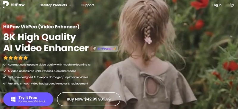 hitpaw vikpea ai video restoration software