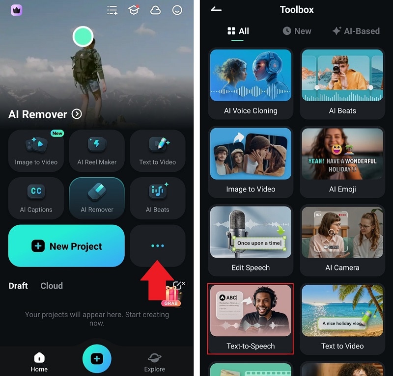 filmora for mobile ai tools