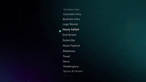 filmora ai templates vlog category