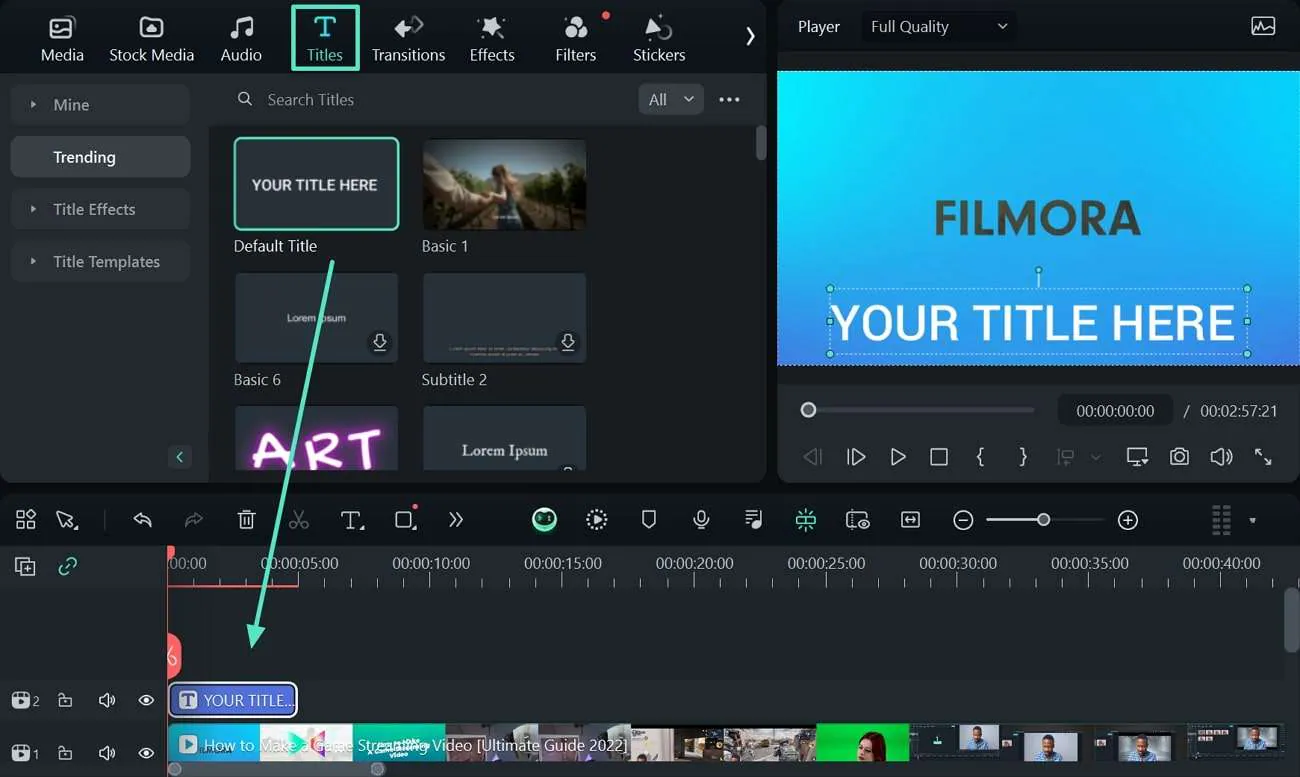 start editing video with text