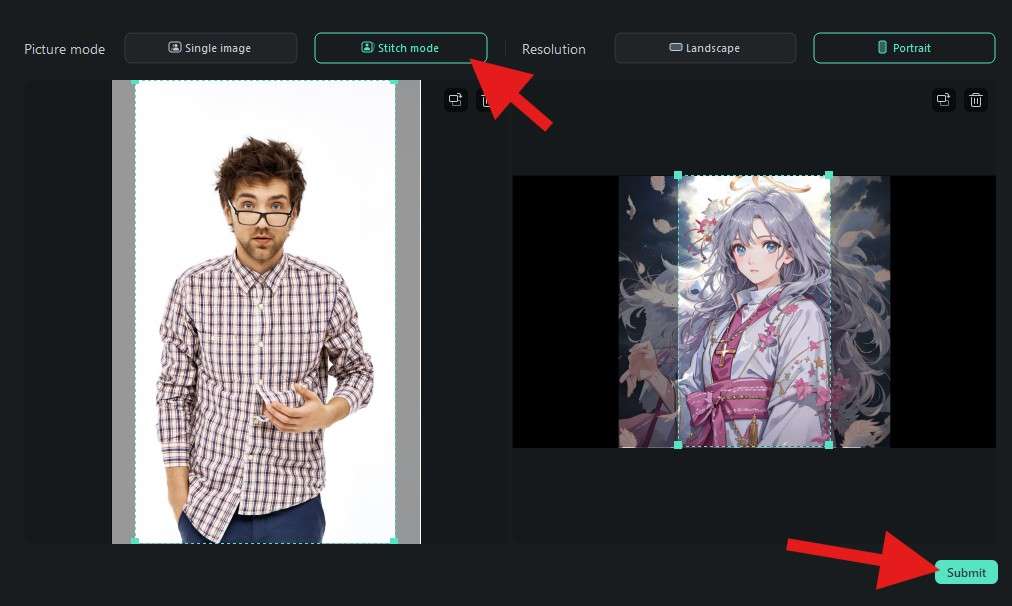 prepare ai image to video filmora